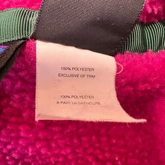 Vintage Y2K Patagonia Synchilla Magenta Fleece Sweatshirt - Women's Medium - Picture 7 of 7